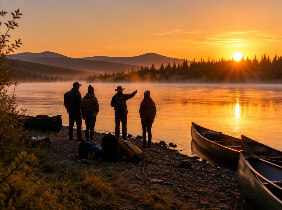 A local guide sharing an outdoor experience